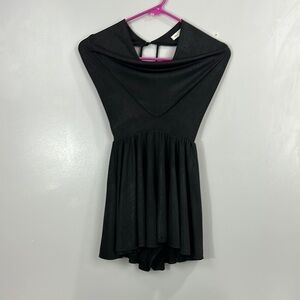 Silence + noise Black Halter romper/skort